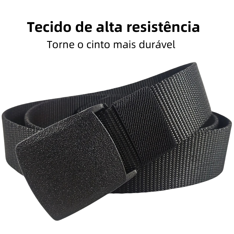 Moda Cinto Masculino Largo De Nylon Com Fivela De PVC Plástico Engate Rápido