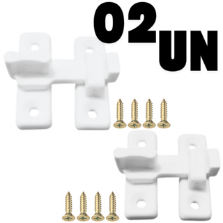 Trinco Fecho Tranqueta Plástica P/ Portas Sanfonadas e Janelas 2 pçs em Oferta na Shopee