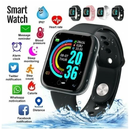 Relogio Smartwatch Smart Bracelet D20 Y68 Relógio inteligente para Android e IOS
