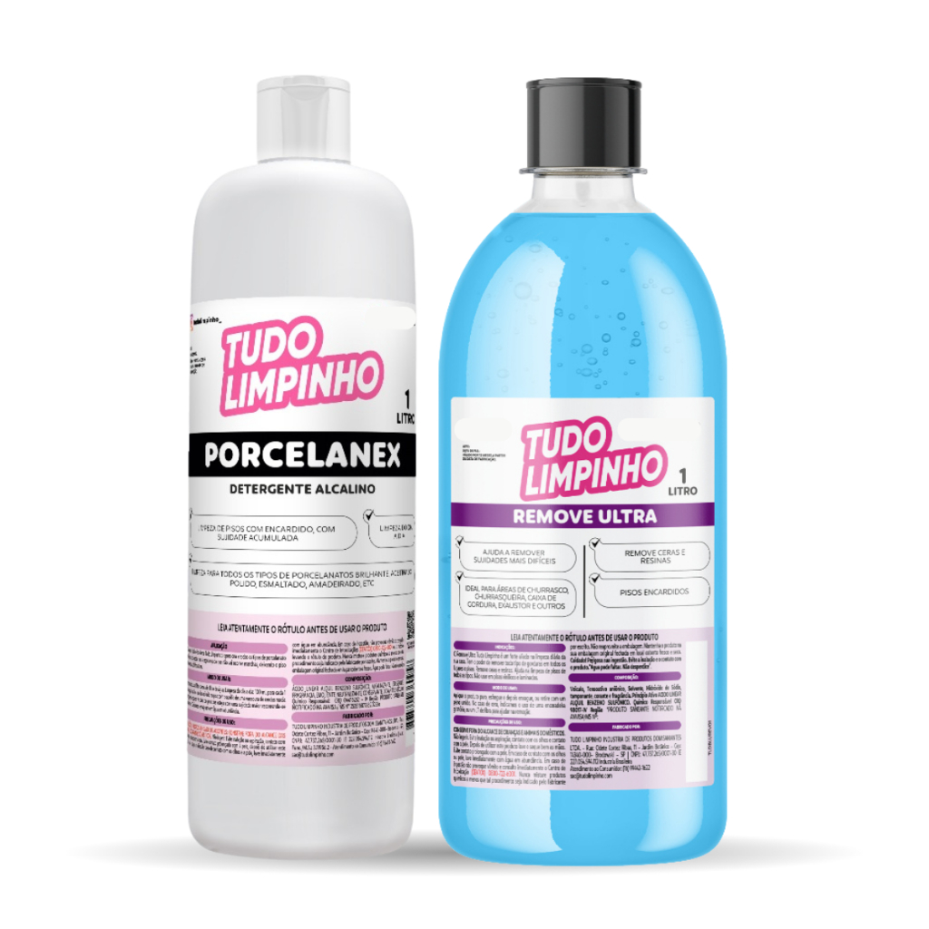 KIT MANUTENÇÃO PORCELANEX + REMOVE ULTRA 1L TUDO LIMPINHO em Oferta na Shopee
