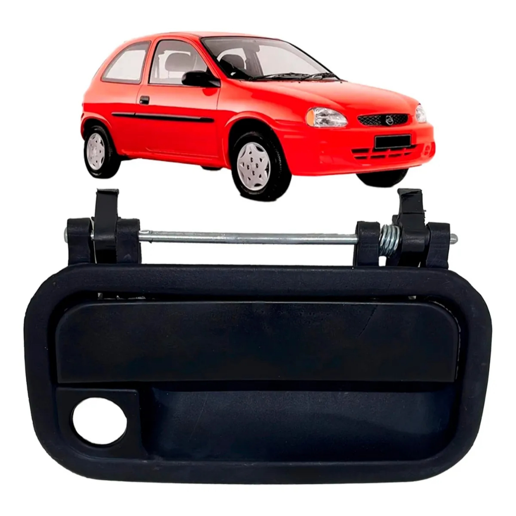 Maçaneta Externa Porta Dianteira Lado Direito Corsa Vectra 1994 Até 2005 Preto