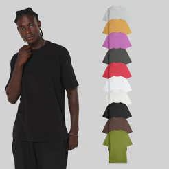 Camiseta Oversized Heavyweight Tubular 100% Algodão 270–290g – BRUNX
