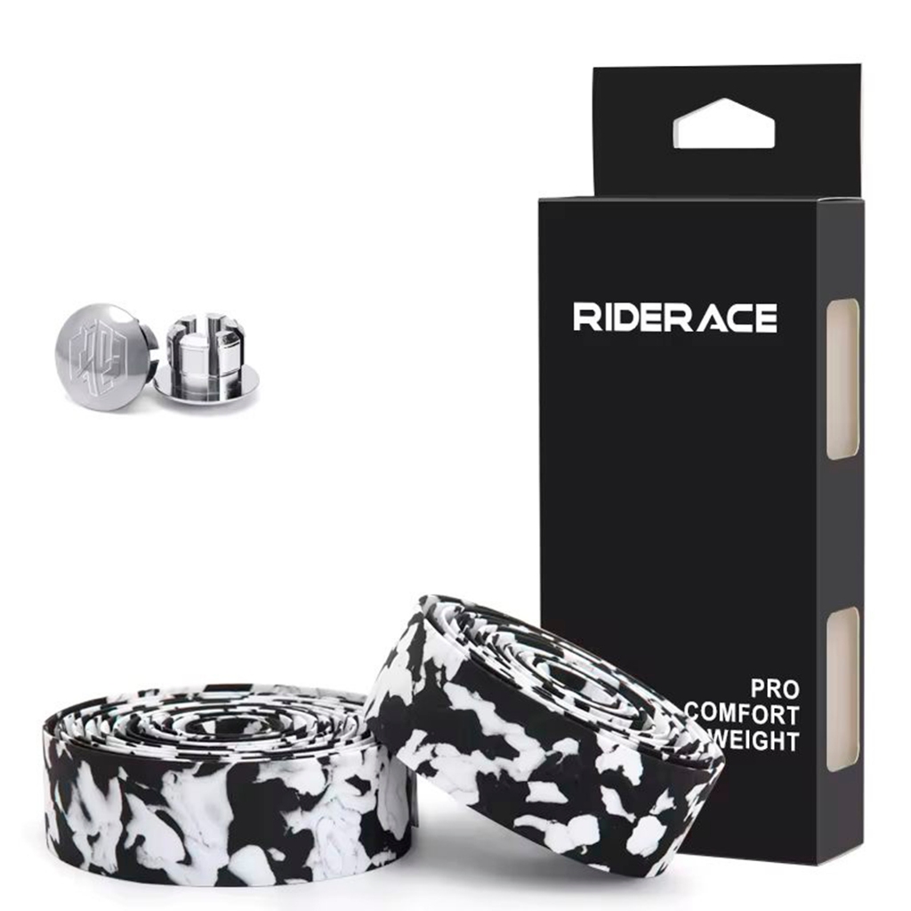 Kit Fita Guidão Bike Bicicleta Speed Ciclismo Macia Branco Camuflado