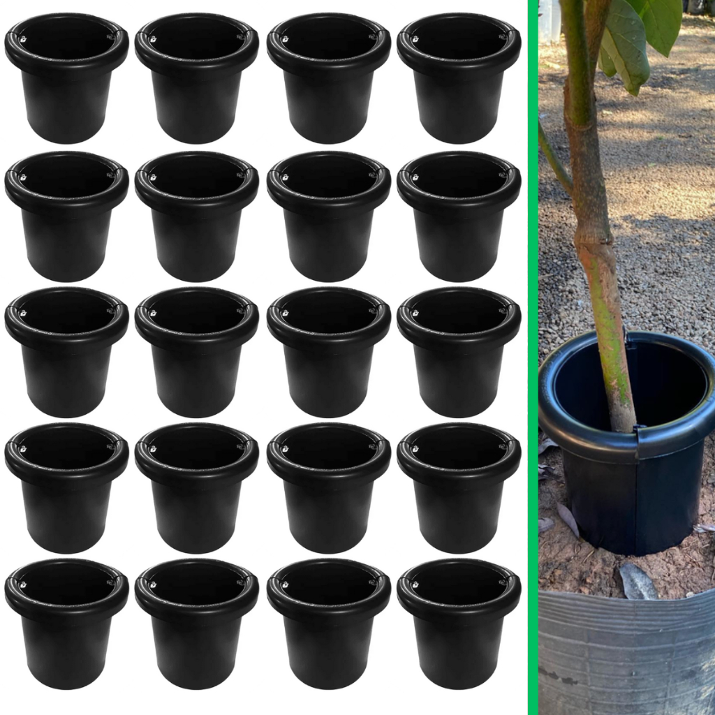 Kit 50 Protetor Anti Formiga Cortadeira Tipo Saúva Barreira Ecológica Limitador Quenquém Arvores Plantas Flores