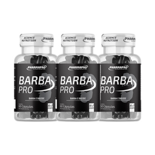 3x Barba Pro, Pharma Pro - Fortaleça sua Barba (180 Cápsulas) em Oferta na Shopee