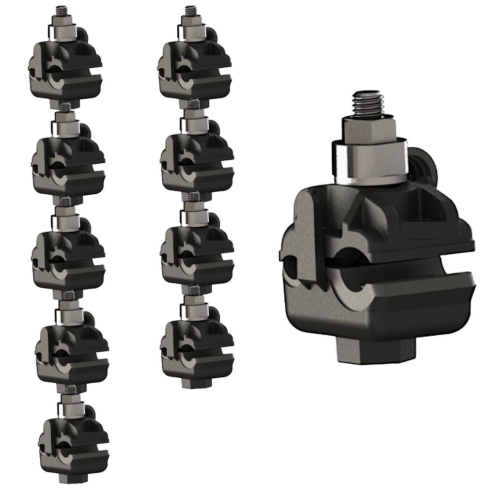 Kit 10 Conector Perfurante Cdp 10-70mm Derivação 1,5-10mm em Oferta na Shopee