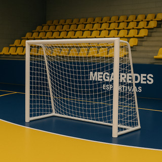 Par Rede Gol Futsal Futebol De Salão Tradicional Nylon
