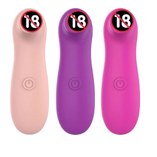 Vibrador Estimulador Sugador de Clitóris e Mamilo 10 Velocidade de Sucção Pulsação a Pilha Sex Shop 6007