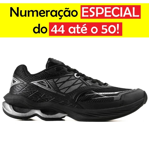 Tênis Masculino Amortecedor  44 45 46 47 48 Numeração Especial Esportivo