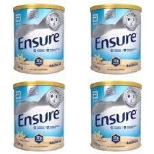 ENSURE KIT C/4 LATAS DE 400G CADA SABOR BAUNILHA em Oferta na Shopee