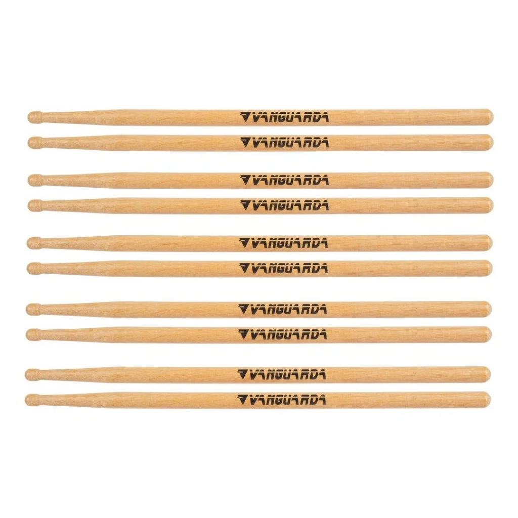 Kit 5 Pares Baqueta Spanking Vanguarda Repique Ponta Oliva em Oferta na Shopee