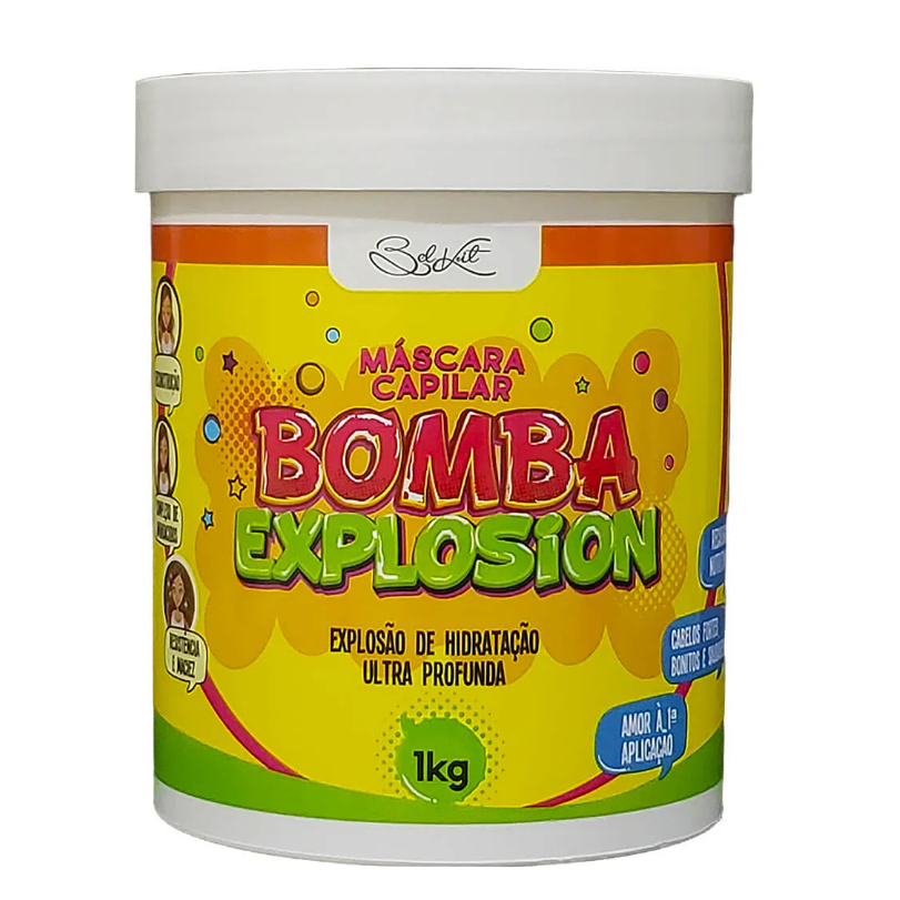 Máscara Capilar Bomba Explosion Hidratação Ultra Profunda Belkit 1Kg em Oferta na Shopee