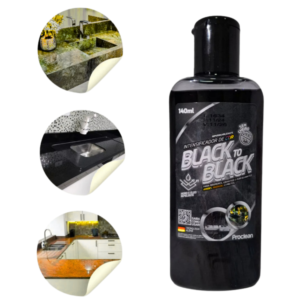 Brilho Para Granito Pia Ilha Bancada Black Total Black Limpa Granito