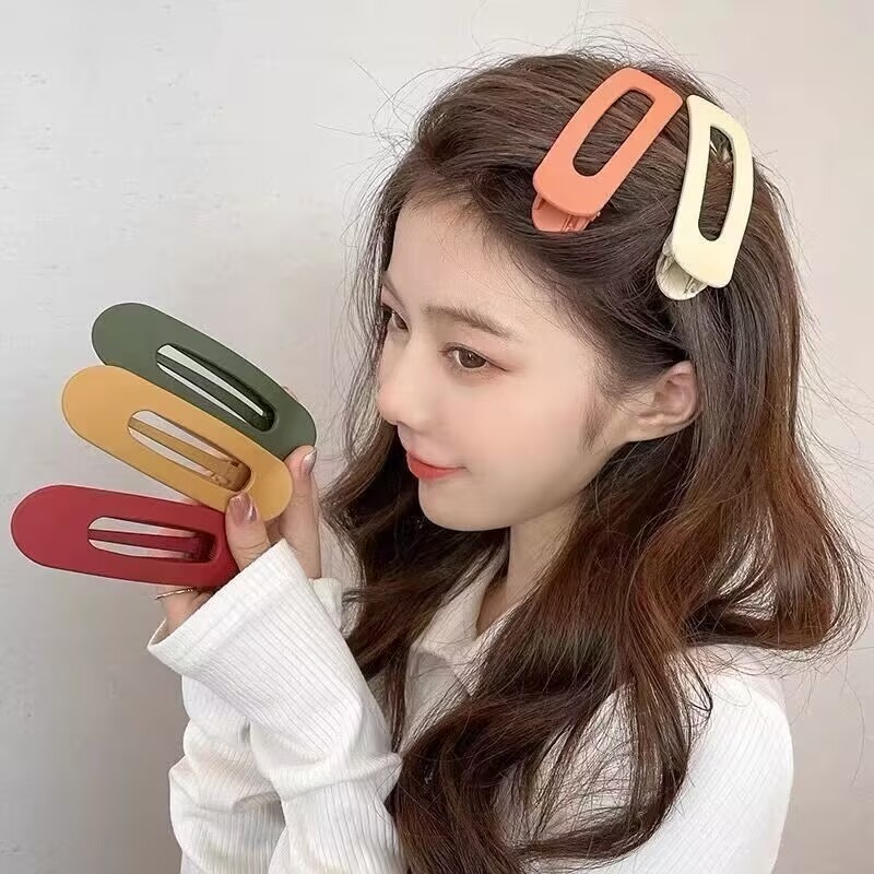 Geometria Hairpin Duckbill Clipe Adorável Elegante Franja Moda Doce Acessórios De Cabelo em Oferta na Shopee