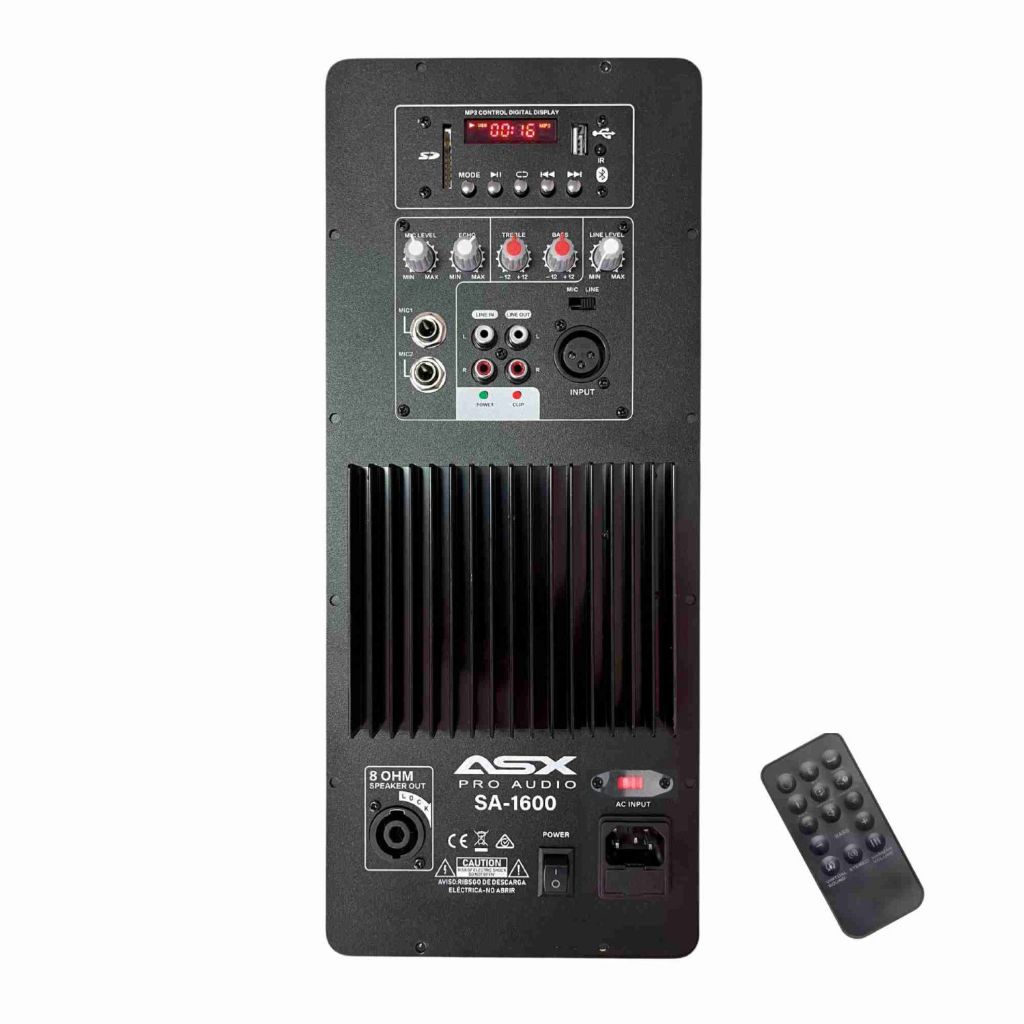 Amplificador Ativador ASX SA1600 – 900W RMS, Bluetooth, Speakon – Caixa Passiva p/ Ativa em Oferta na Shopee