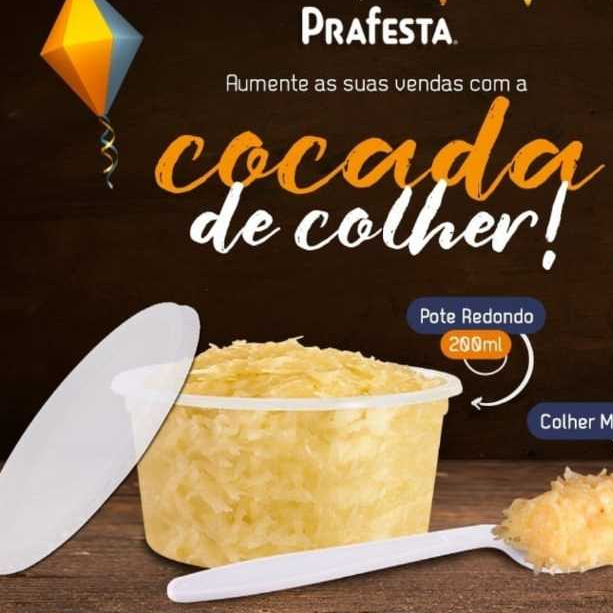 24 OU 48 Unidades Pote Plástico Redondo 200ml Com Tampa - Bolo de Pote, Sobremesas, Saladas PRAFESTA