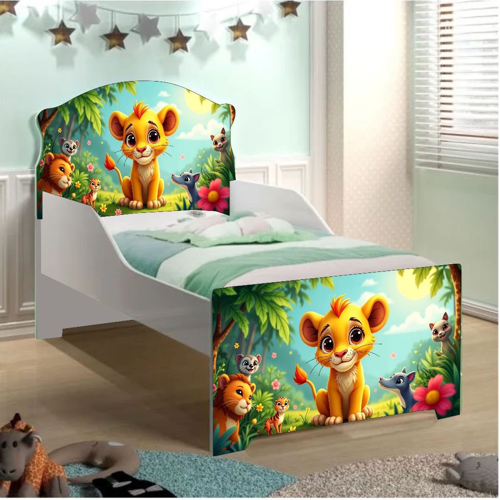 Adesivo para Cama Infantil Cabeceira / Peseira Rei Leão Simba