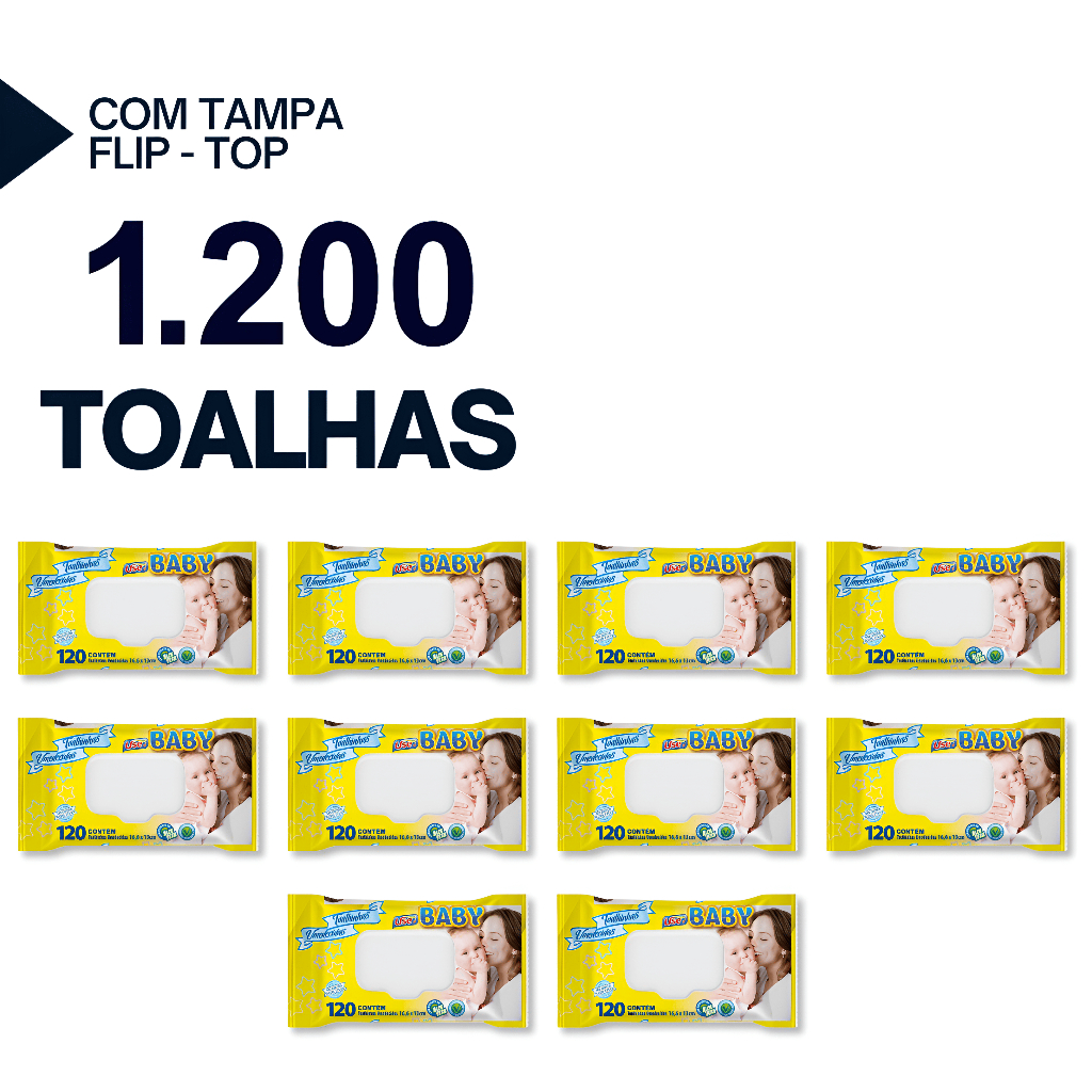 Kit 1200 Toalhinhas Umedecidas Use It Premium Lenços Revenda Barato VPP_Oficial
