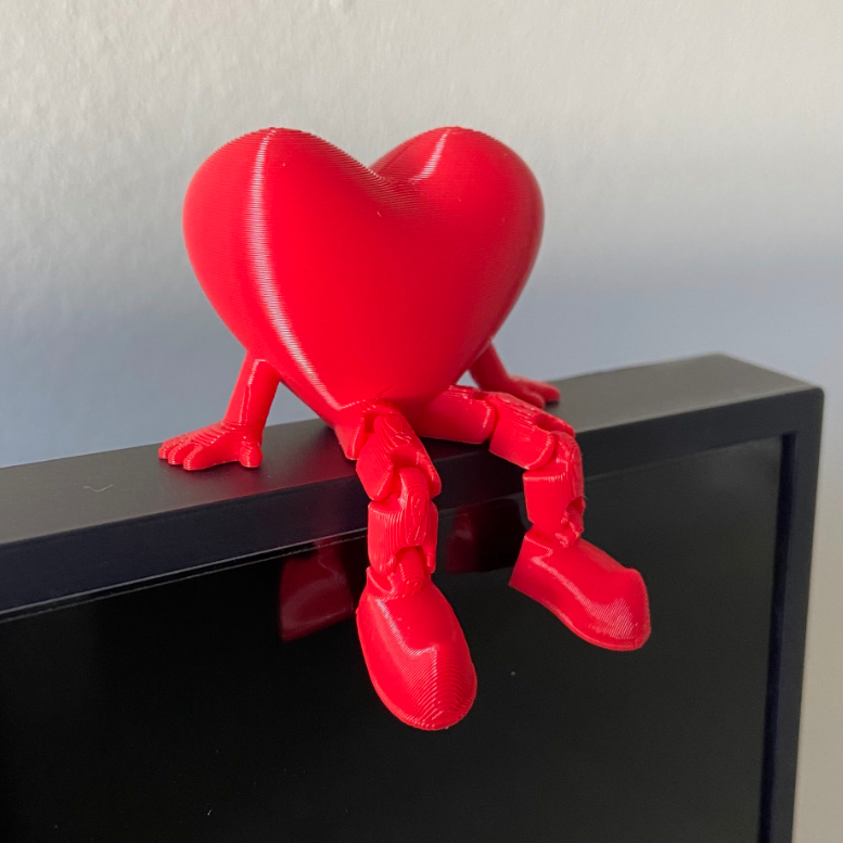 Coração com Pernas Articuladas Decoração em Oferta na Shopee