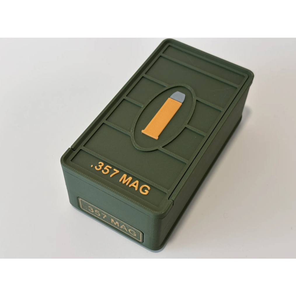 Caixa de Munição .357 MAGNUM 50 100 Balas Armazenamento Bunker Pounds