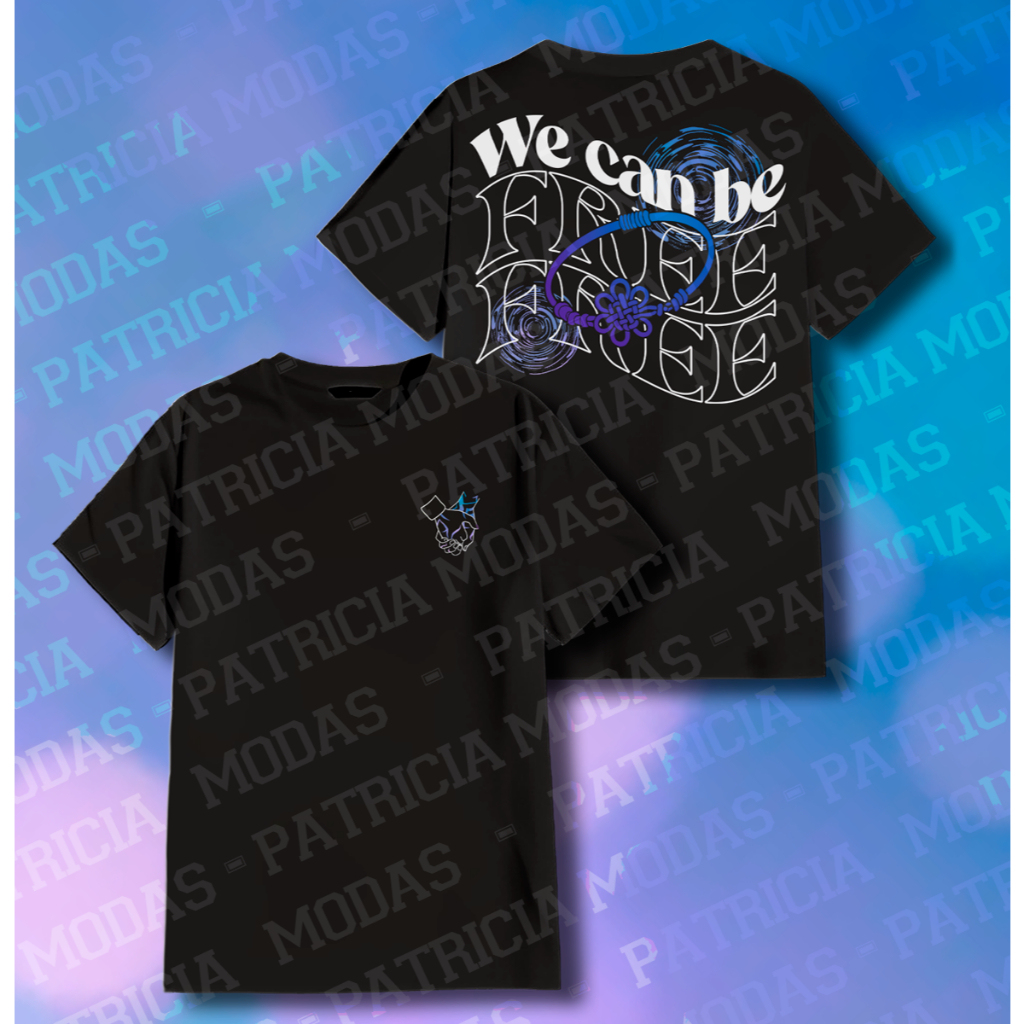 Camiseta 100% algodão, Kpop Demon Hunters, As Caçadoras do Kpop, Rujinu, Rumi, Jinu, Huntrix, Saja Boys, Free, P ao GG