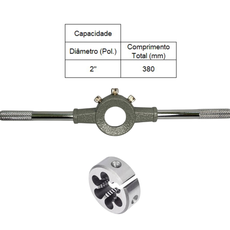 PORTA COSSINETE 2 POLEGADA + COSSINETE MANUAL AÇO LIGA 1/2X14 BSP - ANSI - ROCAST