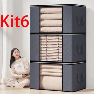 Organizador de Sacos de Armazenagem de Roupas comCabo Reforçado e Zíper Robusto para Cobertores de Cama Dobráveis em Oferta na Shopee