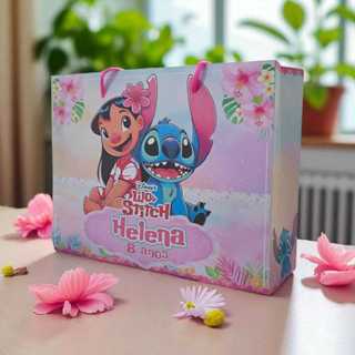 Kit Sacolinhas Personalizadas Festa (G) Lilo e Stitch (20x16x6cm) em Oferta na Shopee
