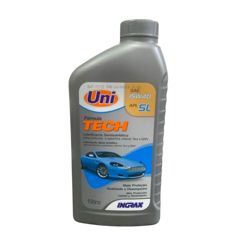 Óleo Uni Ingrax Semi Sintético Formula Tech 15w40 1 Litro