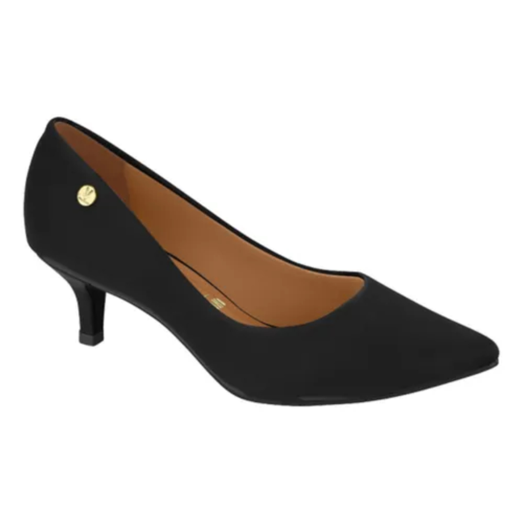 Sapato Scarpin Feminino Vizzano Salto Baixo 5cm Fino Elegante Confortável · foto 2