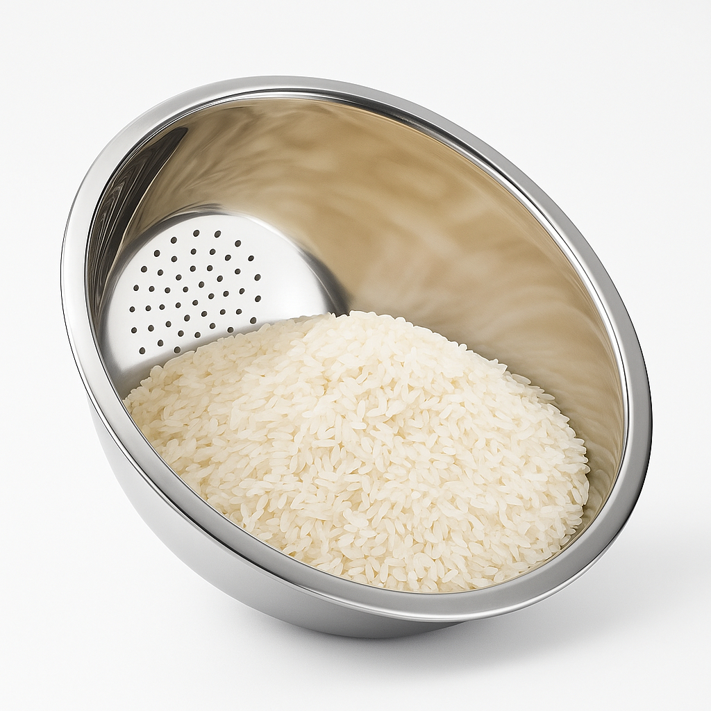 Escorredor De Arroz Salada Frutas Inox Utensílios De Cozinha 20 ou 25cm