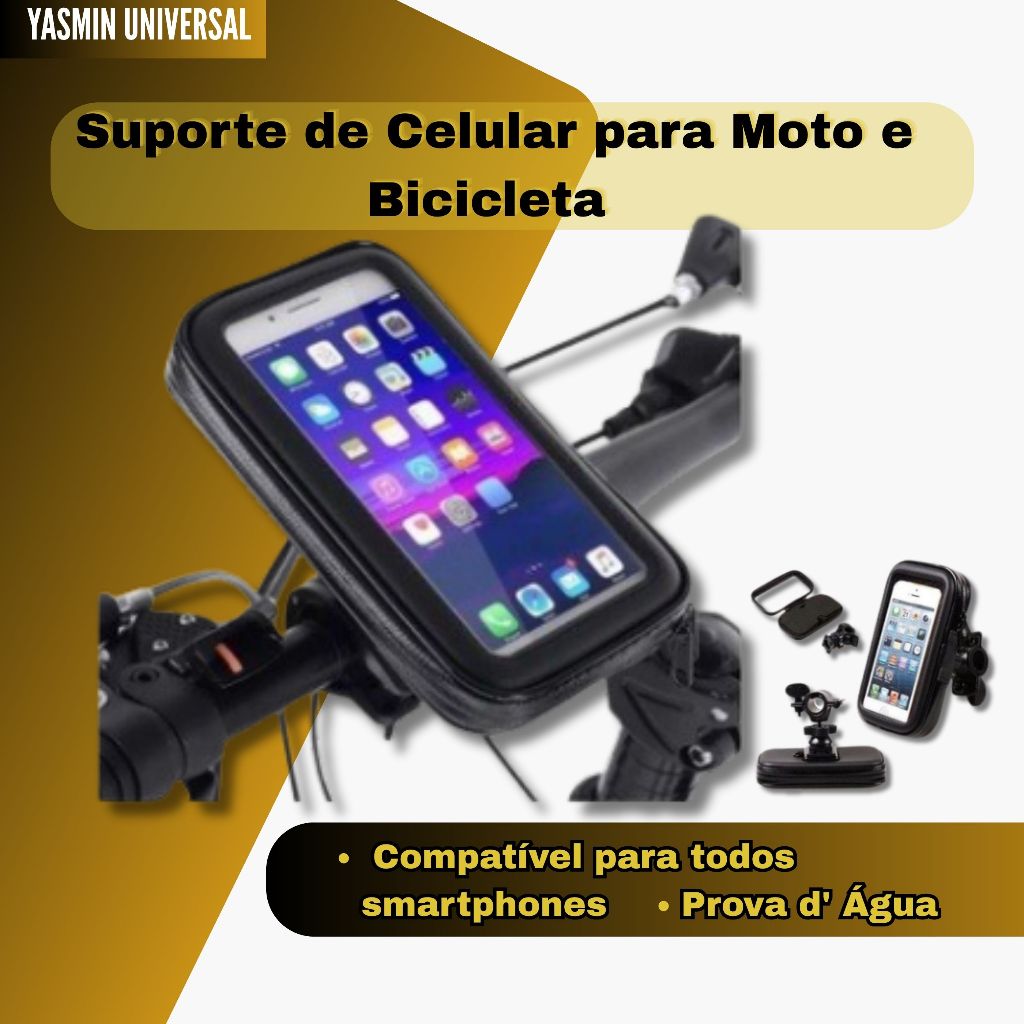 Suporte de Celular Smartphone para Moto e Bicicleta à Prova d' Água 6.6 Polegadas It-Blue 6.6 Polegadas LE-030D