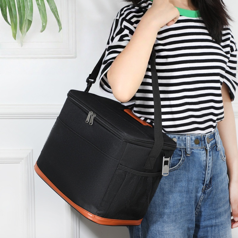 Bolsa Térmica grande capacidade com alça longa e abridor de garrafa   para uso diário ou viagens, praia...