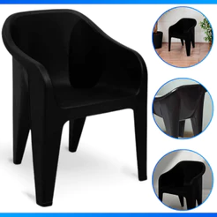 Poltrona Cadeira Plástica Suporta Até 100kg Material Altamente Resistente - OFERTA