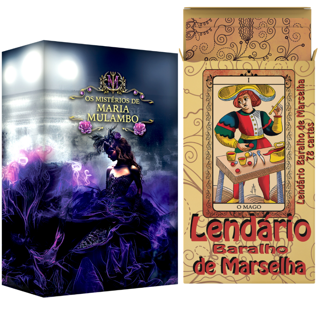 Kit Tarot Os Mistérios de Maria Mulambo Oráculo 36 Cartas de Luxo e Baralho Marselha 78 Cartas Ideal p/ Iniciantes em Oferta na Shopee