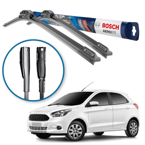 Palheta Limpador Parabrisa Par Original Bosch Ford Ka 2014 a 2022