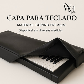 Capa Para Teclado Corino Preto De Alta Qualidade Para Todos os tamanhos - Capa Teclado 5/8, 6/8, 7/8 diversos modelos
