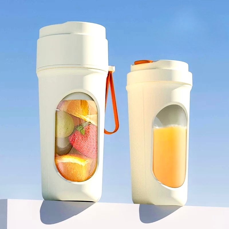 Mini Liquidificador Garrafa Copo Liquidificador Potente 40W Com Canudo E Alça