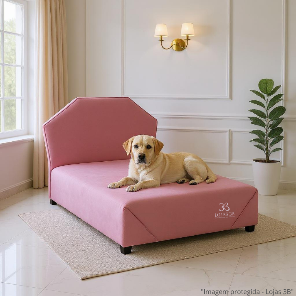 Cama Caminha Pet Mila para Cachorro Gato 70cm Box em Suede Reforçada Cabeceira Orgânica em Oferta na Shopee