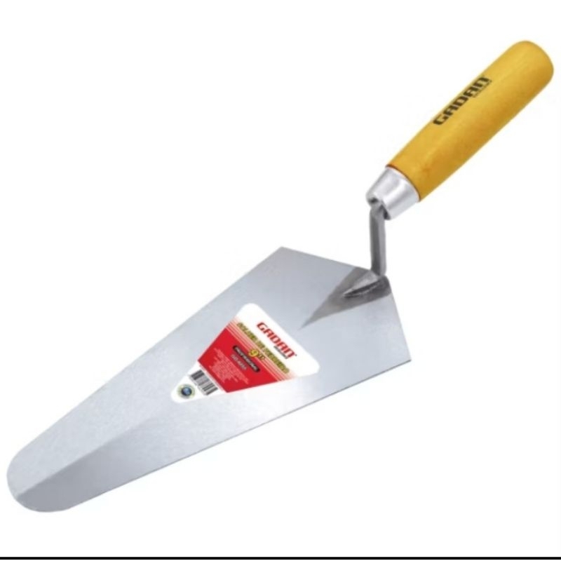 COLHER DE PEDREIRO 9" GADAN CABO DE MADEIRA SUPER RESISTENTE em Oferta na Shopee