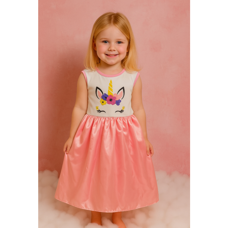 FANTASIA INFANTIL FESTAS ANIVERSARIO UNICORNIO - PARA AS MENINAS