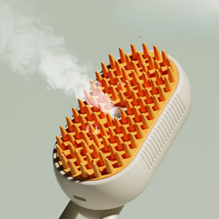 Escova Elétrica A Vapor De Pelos Para Gatos Cães 3 Em 1 Pente De Massagem em Oferta na Shopee