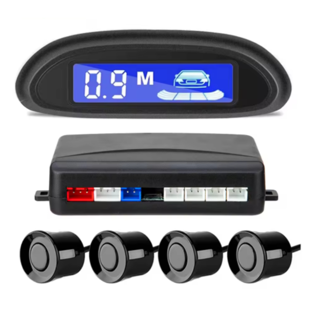Sensor Ré Estacionamento 4 Sensores 22mm Universal  Para Carro Caminhão Tela Lcd Lançamento