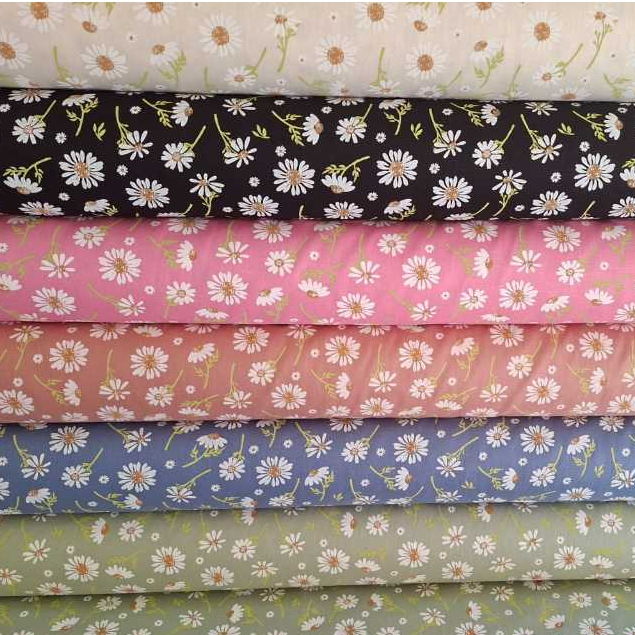 Florais cores 50cm tecido Tricoline 100% Algodão largura padrão 1,50m ler descrição em Oferta na Shopee