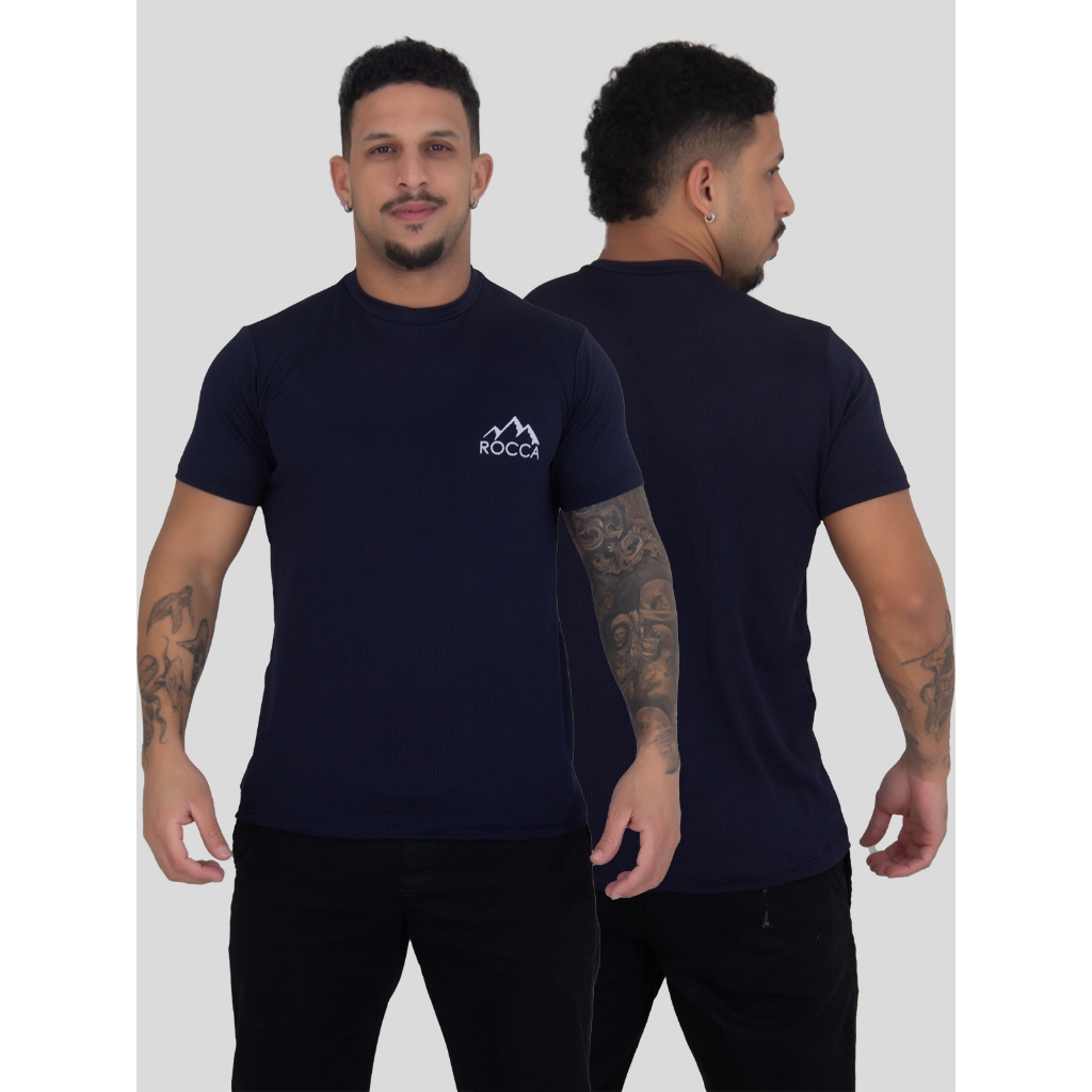 Camiseta Esportiva Masculina Dry Poliamida Absorve Suor Tennis, Corrida, Trabalho, Academia em Oferta na Shopee