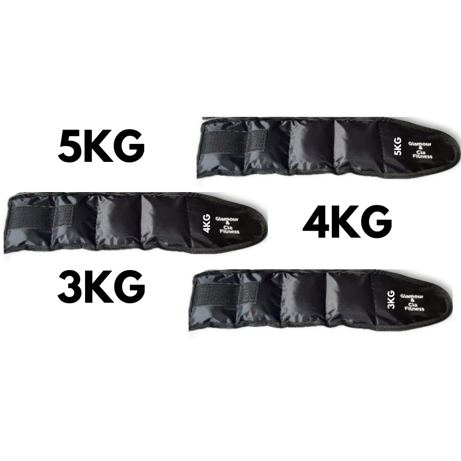 Kit Caneleiras de Peso Glamour & Cia Fitness – 1kg a 5kg (Par de 1kg, 2kg, 3kg, 4kg e 5kg) Ou 1 a 3, 4 e 5 Academia Musc - Miniatura 2