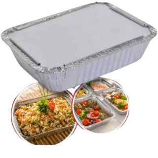 Bandeja De Aluminio Descartável 500ml Marmita Para Refeição Com Tampa em Oferta na Shopee