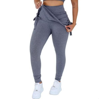 Calça legging academia suplex saia tapa bumbum fitnes malhar em Oferta na Shopee