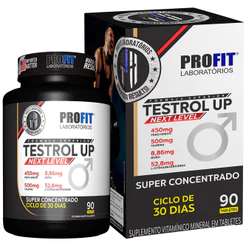 Testrol Up Suplemento Masculino 90 Tabletes Profit Labs Energia e Vitalidade