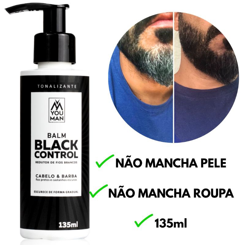 Escurecedor de Barba e Cabelo 135ml – Reduz Fios Brancos Sem Amônia | Efeito Natural
